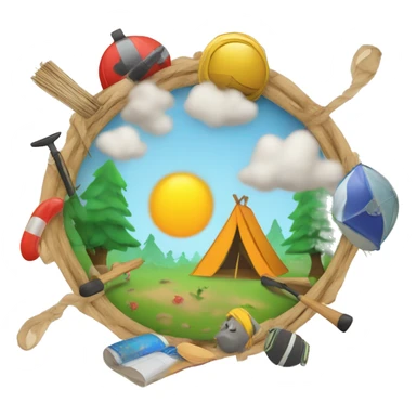 summer camp activity for kids sticker