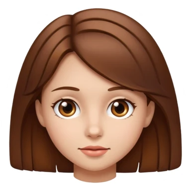 Brown hair homey girl sticker