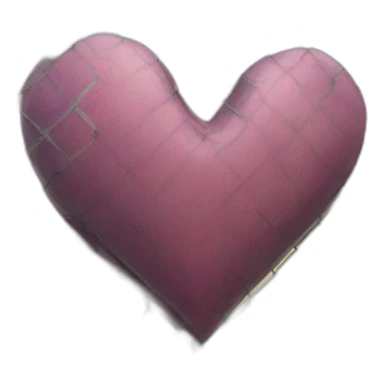 A heart behind a fence sticker