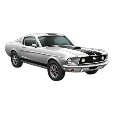 mustang car sticker