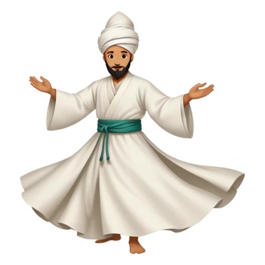 A sufi whirling dervish sticker