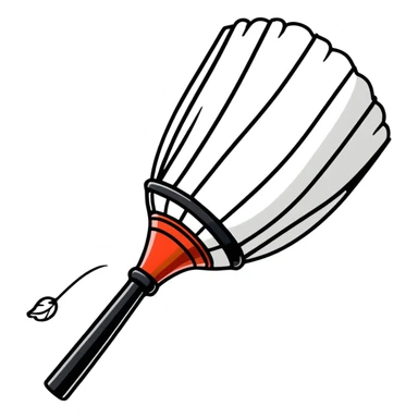 badminton shuttlecock in flight sticker