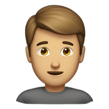 the guy has a pancake instead of a face sticker