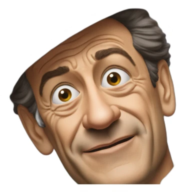 Nicolas Sarkozy buvant du rhum sticker