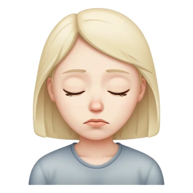 carinha de sono , triste  sticker