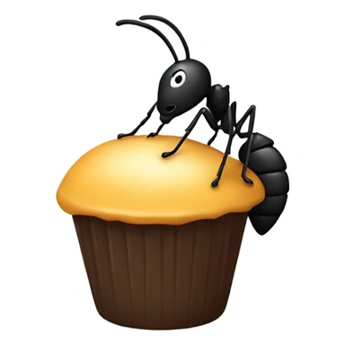 ant eating brigadeiro sticker
