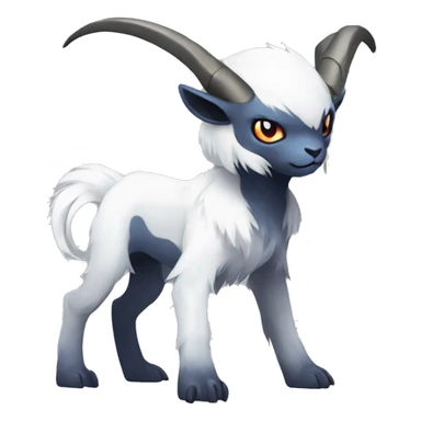 Edgy Cool Absol-Goat-Pokémon Full Body sticker