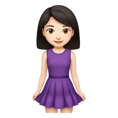A girl in super short dress sticker