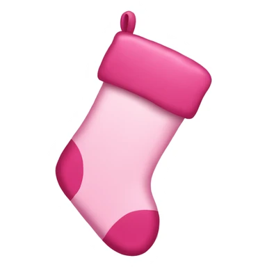 Pretty pink christmas stocking sticker