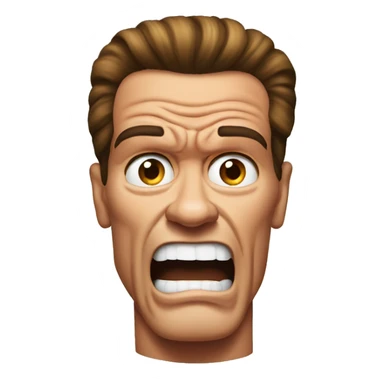 Scared Arnold Schwarzenegger  sticker