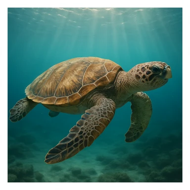 Sea turtle sticker