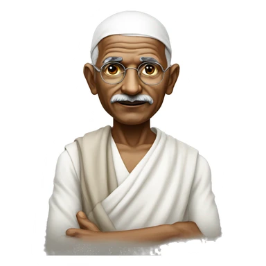 ghandi  sticker