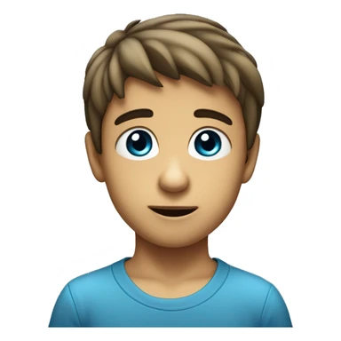 niño rubio con los ojos azul sticker