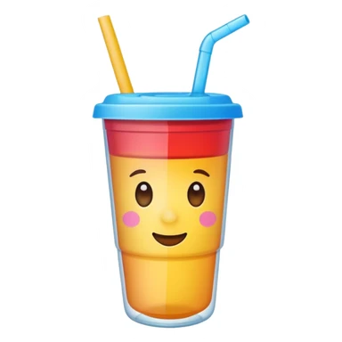 make a cute straw cup sticker
