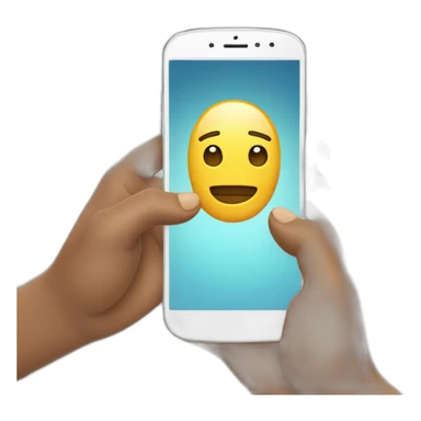 A Handoff holding a Cell pone sticker