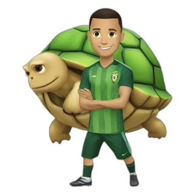 Ronaldo sur tortue sticker