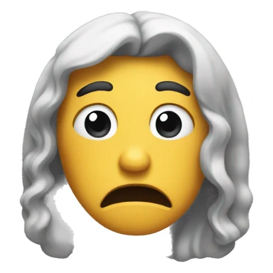 anxious emoji sticker