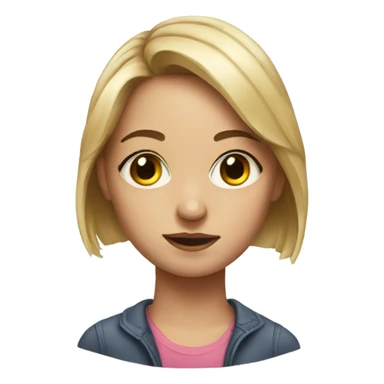 realistic portrait of a girl sticker