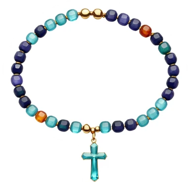 Gemstone prayer sticker