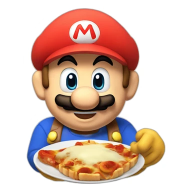 mario qui mange sticker