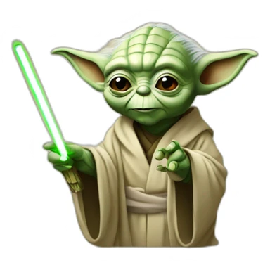yoda with a joint sticker