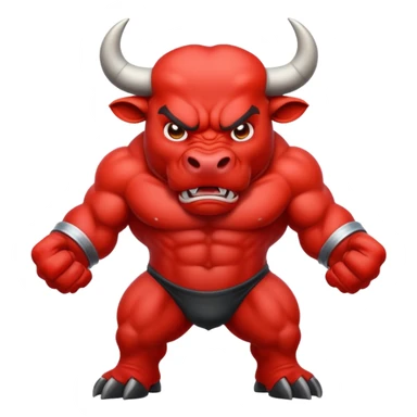 A dangerous bull symbol sticker