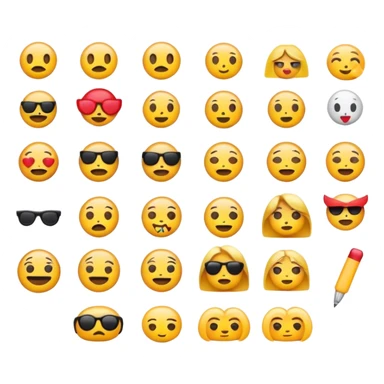 Pop culture emojis sticker