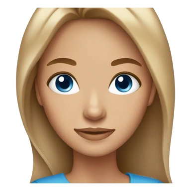 stunning tan girl light brown hair blue eyes sticker