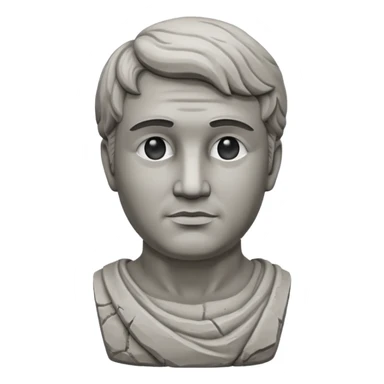 Statue of a man  sticker