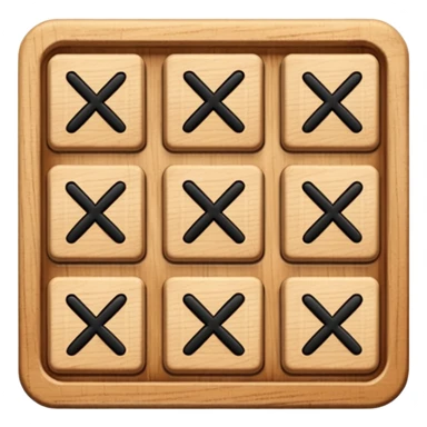 tic tac toe square 3 squares by 3 squares  sticker