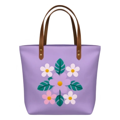 light purple tote bag sticker