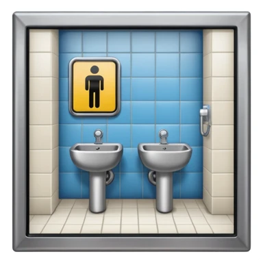 public restroom sticker