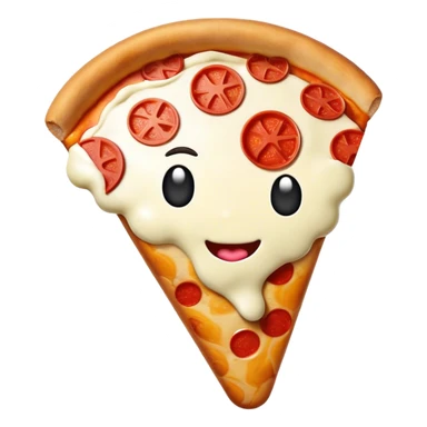 Pizza ice cream sticker