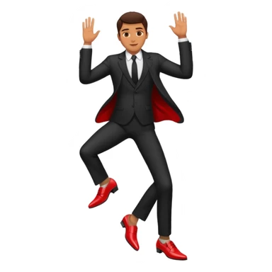  black show red bottoms men sticker