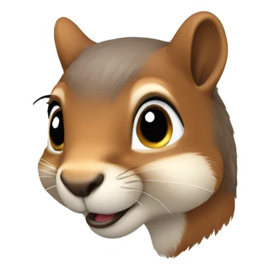 Female squirrel  sticker