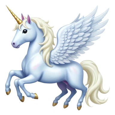 A unicorn fly with wings sticker