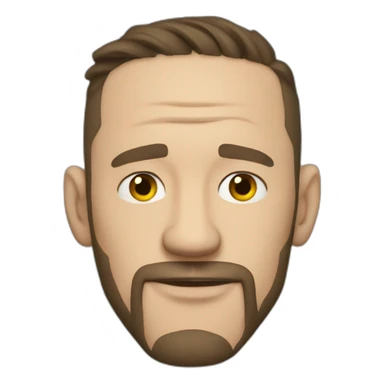 Tom Hardy cartoon serious sticker