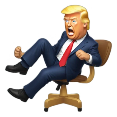 Donald Trump playing twister sticker