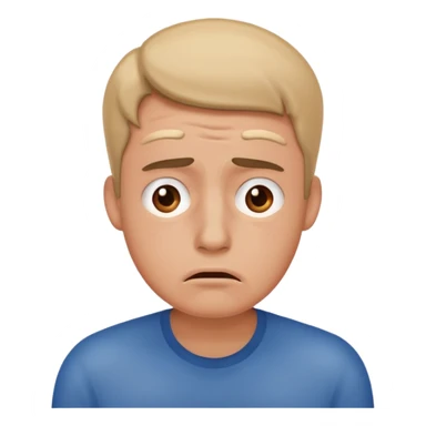 Overwhelmed man sticker