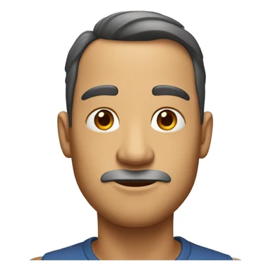 Man with big chin sticker