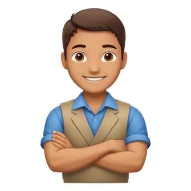 Mach mir einen trader an der wallstreet mit verschränkten armen sticker