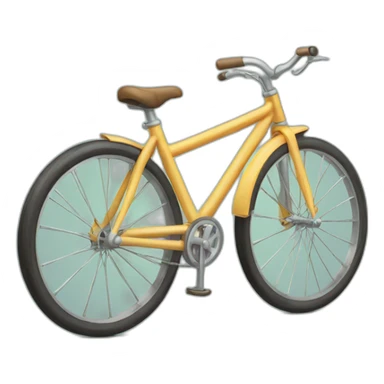 Big wheel bicycle sticker