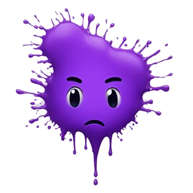 purple splatter sticker