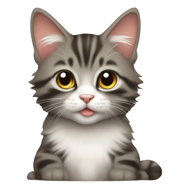 main coon baby cat sticker