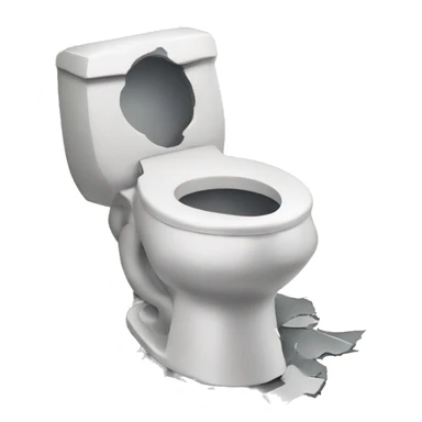 Broken toilet sticker