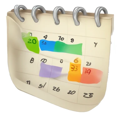 Calendar with vibran colors and not dull sticker
