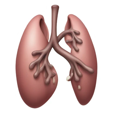 lung with long tongue  sticker