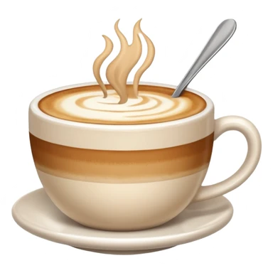 a cup of latte sticker