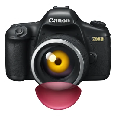 Photo camera Canon sticker