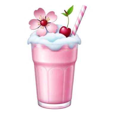 Pastel pink Cherry Blossom Sakura Slushie  sticker